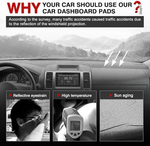 Autorder Gray Dashboard Cover Mat - Image 2