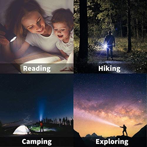 JARDLITE 8 Pack LED Emergency Handheld Flashlight, Adjustable Focus, Water - Image 7