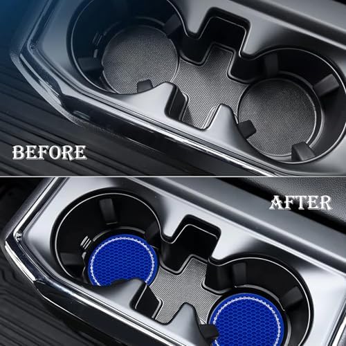 2PCS Bling Cup Holder Coaster, 2.75 Inch Auto Car Cup Holder Insert Coasters - Image 7