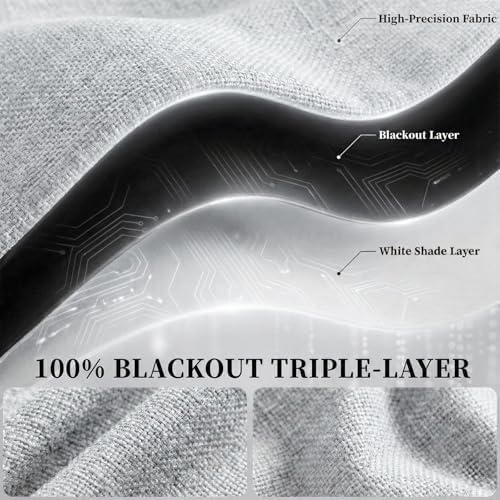 100% Blackout Adhesive Blackout Curtains- Self Stick Shades Window Blinds - Image 4