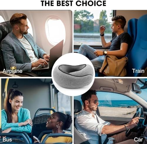 WEERSHUN Travel Pillow for Airplanes, 2026 New Memory Foam Neck Pillow - Image 4