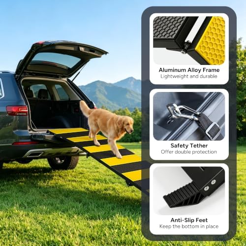 Foldable Dog Ramp for Car, 91 inches Long Portable Ramp for Large Dogs - Image 3