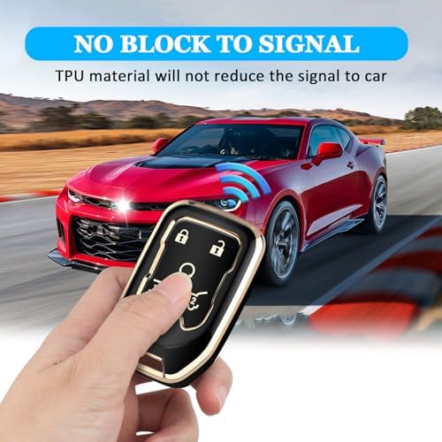 for Chevy GMC Key Fob Cover 6 Buttons Key Case 2016-2025 - Image 3