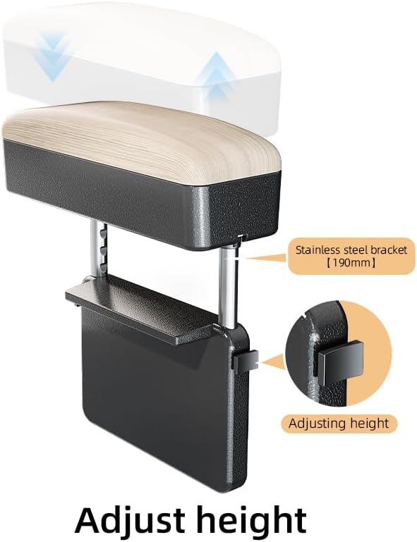 Car Console Armrest Box Arm Rest Height Adjustable Comfort Elbow Pad Universal - Image 6