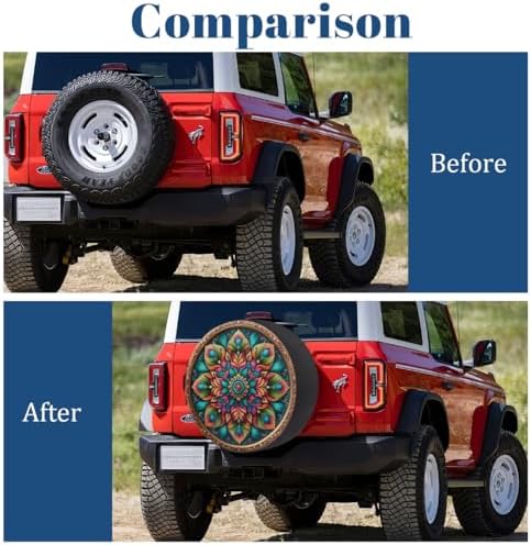 Mandala Spare Tire Cover Waterproof Dust-Proof Spare Wheel Covers - Image 5