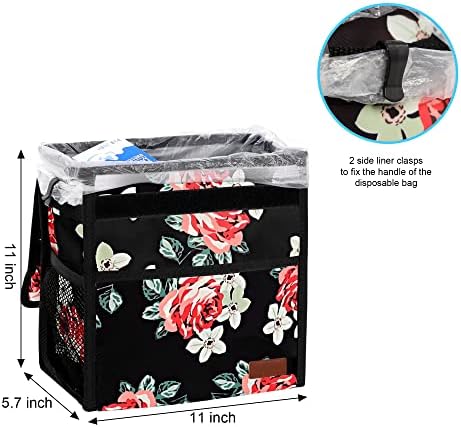Femuar Car Trash Can Leak Proof Car Trash Bag Waterproof Car Garbage Can - Image 2