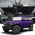 Windshield Sunshade for Jeep Wrangler JL JKU 4XE 4&2 Door 2018-2026 by ZOIBVCARSUNSHADE