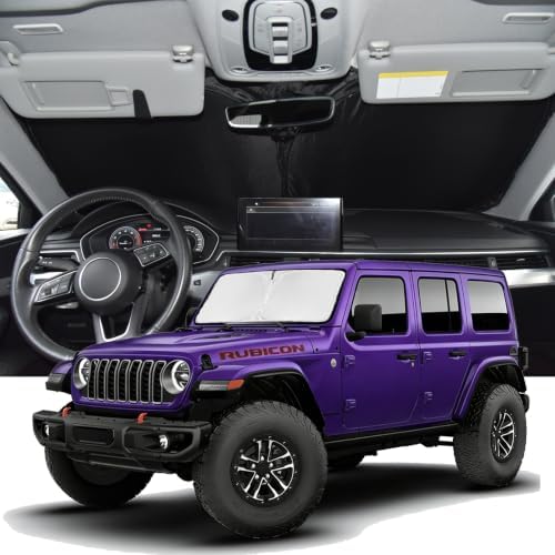 Windshield Sunshade for Jeep Wrangler JL JKU 4XE 4&2 Door 2018-2026 by ZOIBVCARSUNSHADE