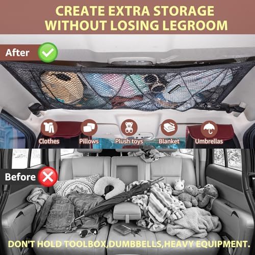 Car Ceiling Cargo Net, Van Life Accessories - Image 4