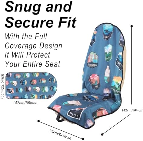 Car Seat Cover Protector Front Seats, - Image 3