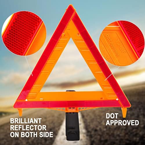 CARTMAN 3PK DOT Approved Foldable Road Safety Warning Triangles - Image 3