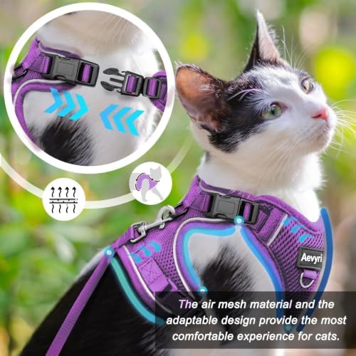 Cat Harness and Leash for Walking, The Upgrade Can be Adjusted in Four - Image 2