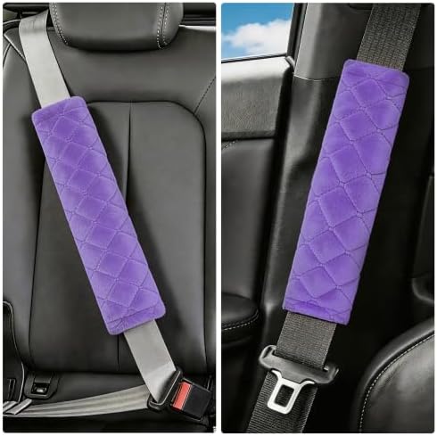 Amooca 2 Pack Seat Belt Covers Soft Shoulder Pad - Image 6