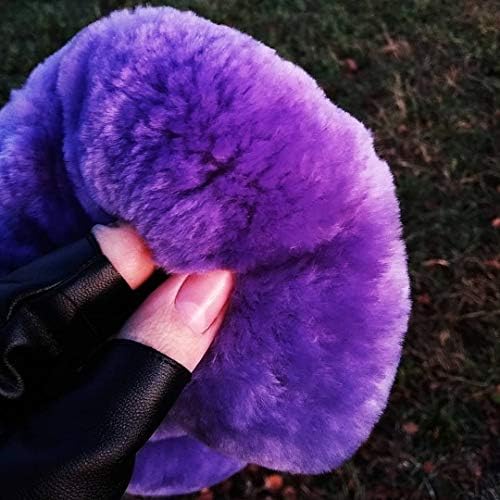 OGLAND Fuzzy Sheepskin Car Steering Wheel Cover - Image 5
