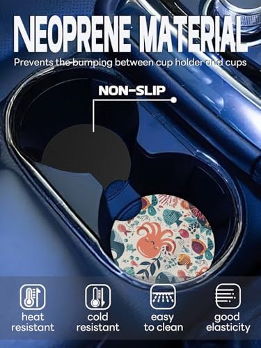 WOCOCN Car Coasters, Cup Holder Coasters - Image 2
