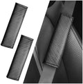 2PCS Carbon Fiber Seat Belt Cover Pad, Leather Seatbelt Covers by Unknown
