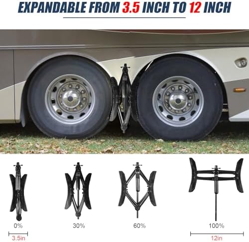 RV Wheel Chock Stabilizer 2 Sets, X-Shaped - Image 2