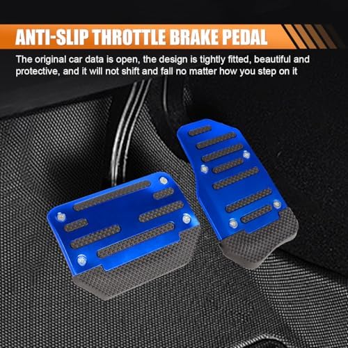 ZIMISI 2PCS Non-Slip Car Pedal Covers, Automatic Transmission Gas Pedal Pads Kit - Image 3