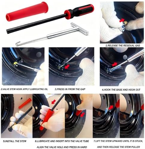 Valve Stem & Core Removal Replacement Tool Kit, Without Tire Removal - Image 5