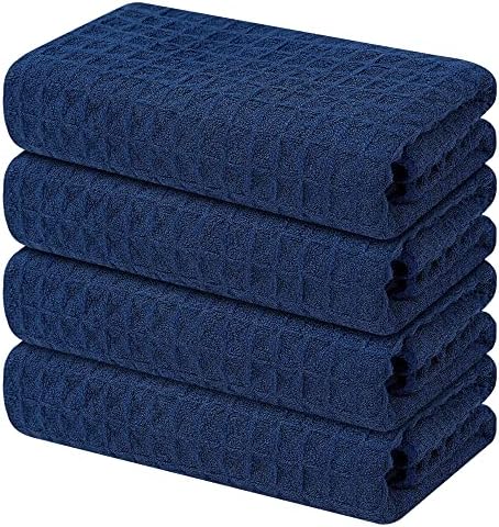 Homaxy Microfiber Waffle Weave Kitchen Towels, 4 Pack by Homaxy