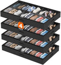 Lifewit Under Bed Shoe Storage Organizer, 4 Pack by Lifewit