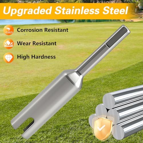 Upgraded Stainless Steel Scissor Jack Slotted Drill Attachment, 3/8" Shank - Image 4