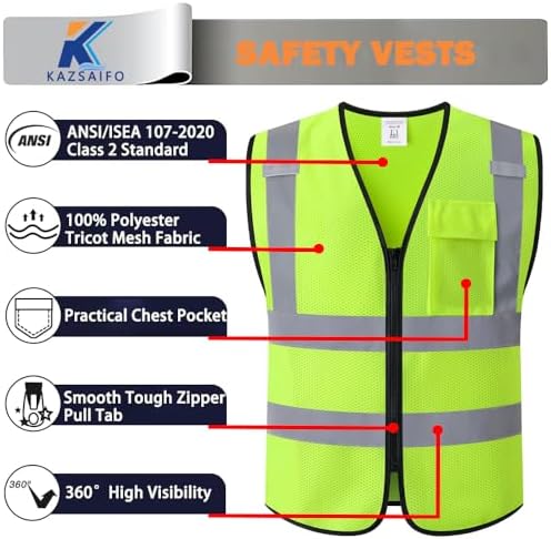 Hi Vis Reflective Safety Vest for Men - Image 3