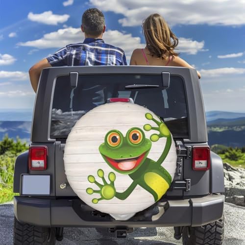 Funny Green Frog Spare Tire Cover - Image 5