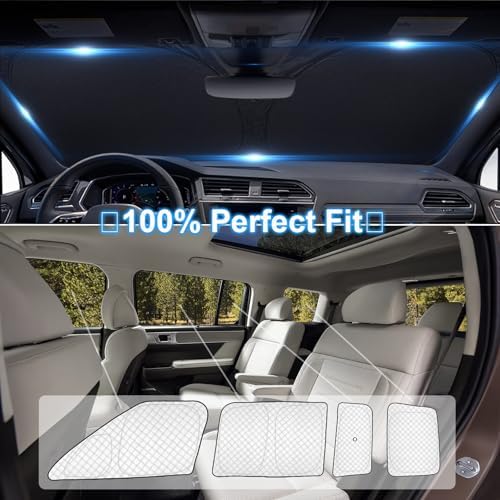 KMF 10pcs Thicken Sun Shades for Hyundai Santa Fe 2024-2025 2026 Accessories - Image 5