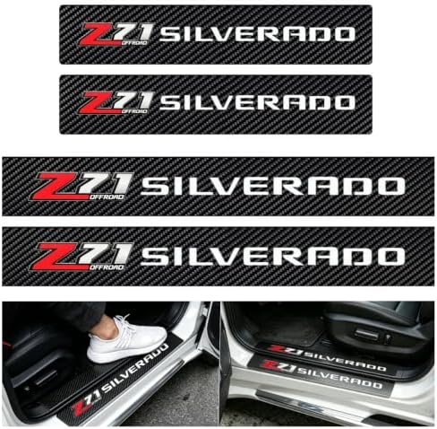 4PCS Z71 Carbon Fiber Door Sill Protector Decals by Unknown