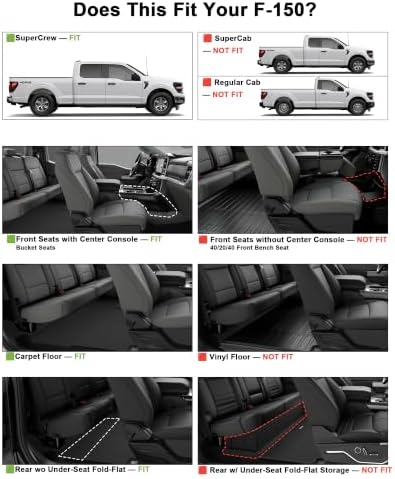 SUPER LINER Floor Mats for Ford F-150 2015-2026 SuperCrew - Image 2