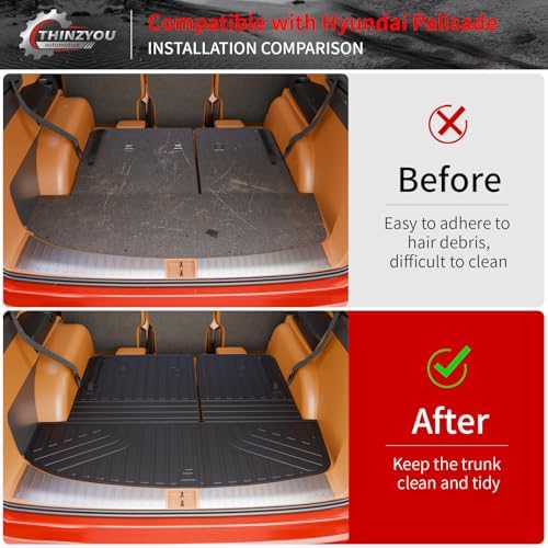 Trunk Mat with Backrest Mat for 2026 Hyundai Palisade Gas - Image 2