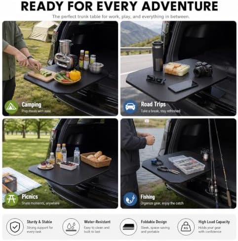 Rear Trunk Table for Porsche 718 Cayman 2017-2026, Foldable Adjustable Tailgate - Image 7