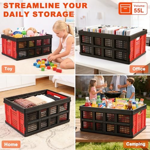 Collapsible Storage Bins, Collapsible Crates Basket - Image 5