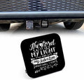 Bible Verse 2" Hitch Cover, Christian Quote Hitch Covers, The Lord is My Light by Beabes