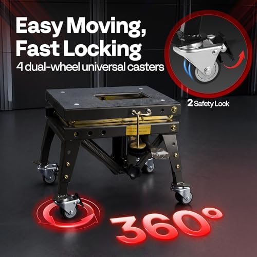 VIVOHOME 350 Lbs Hydraulic Motorcycle Lift Table Motorcycle Scissor Jack - Image 5