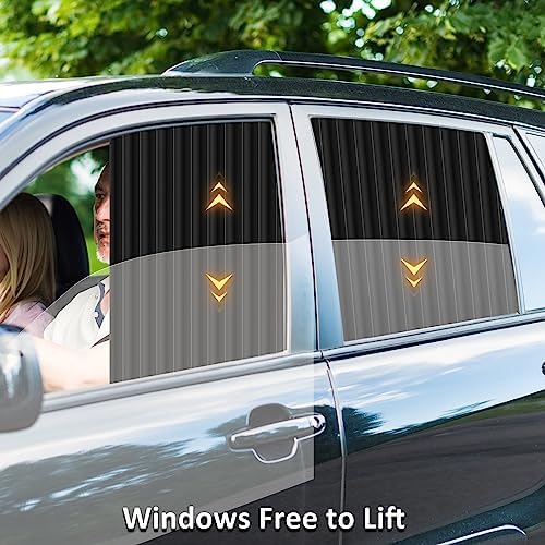 ZATOOTO Car Window Shades for Side Window, Magnetic Car Curtains, 4 Pack - Image 5
