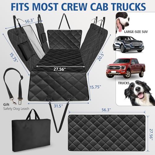 Btefd XL Hard Bottom Dog Back Seat Cover - Image 6