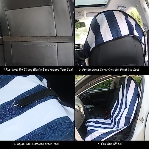 Car Seat Cover Protector Front Seats, - Image 4