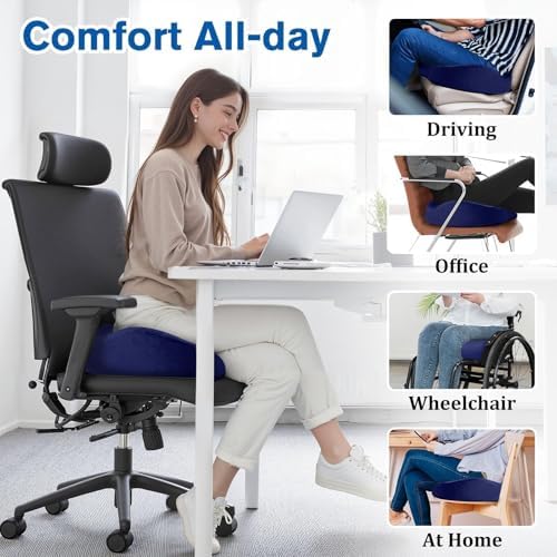 CushyOasis Seat Cushion, Office Chair Cushions, 5.28 in Thick - Image 6