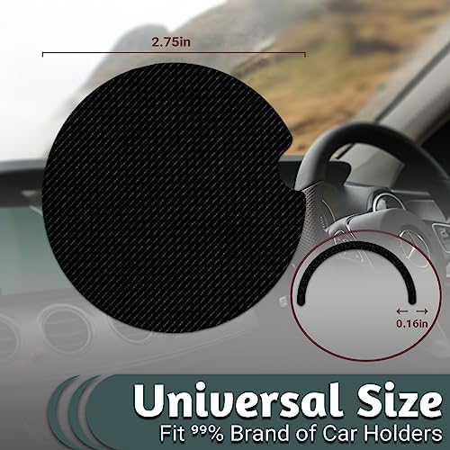 Yonlevres Car Coasters for Cup Holders, Boho Abstract Mountain, 2 Pack - Image 3