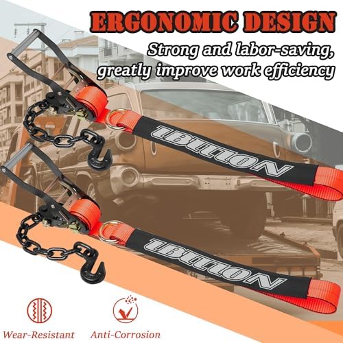 4 Pack Car Tie Down Straps for Trailers - Image 5