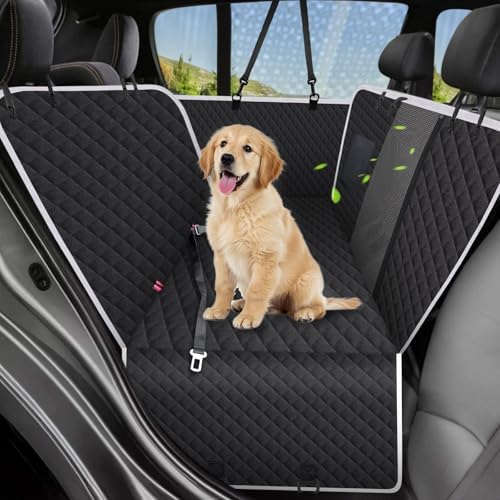 Meolsaek Dog Car Seat Cover, Mesh Window Hammock Back Seat Cover by Meolsaek