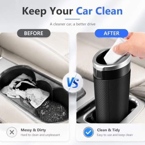 Car Trash Can with Lid, 1 Pack - Image 4