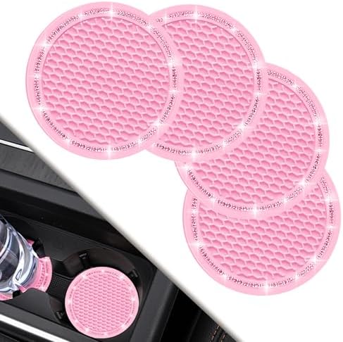 COSCASES Crystal Rhinestone Coaster Pack, Universal Vehicle Bling by COCASES
