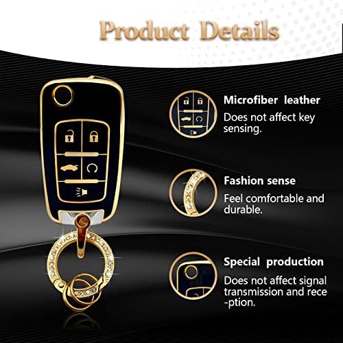 Vrasly Compatible with Chevy Key Fob Cover with Keychain Lanyard - Image 4