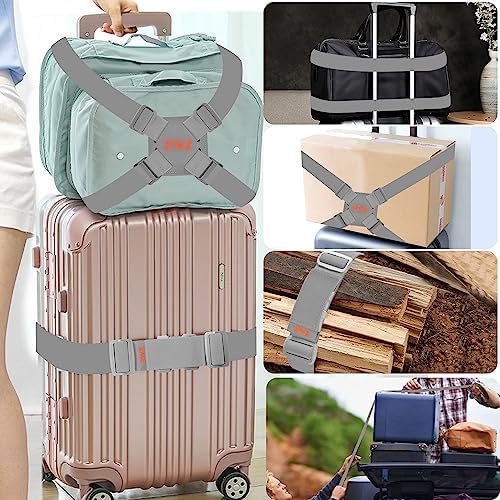 ZINZ 2-Pack High Elastic Luggage Strap Adjustable Suitcase Belt - Image 5