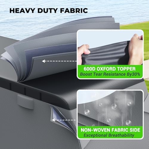 Fonzier RV Cover 20-22ft: Extra Thick 9 Layers Travel Trailer Cover Unique 600D - Image 2