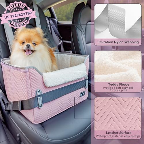 PETSFIT Dog Car Seats for Small Dogs, Portable Puppy Car Saet for Car - Image 5