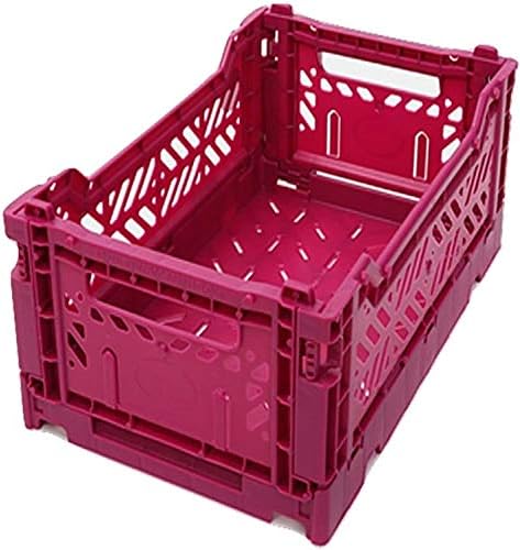 2 x AY-KASA Collapsible Storage Bin Container Basket Tote, Folding Basket Crate by AYKASA